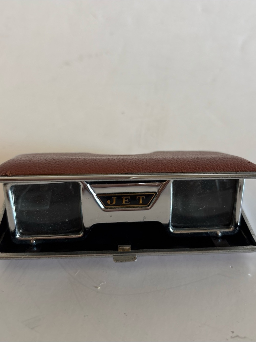 Vintage & Chrome Jet Well Folding Opera Glasses Japan Binoculars